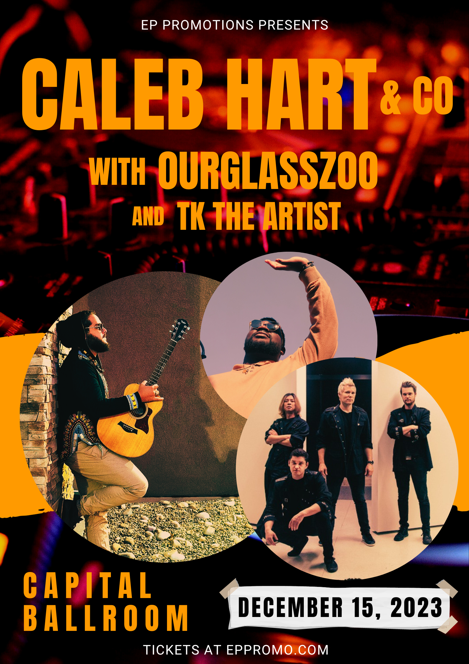 Caleb Hart & Co w/ OurGlassZoo + TK The Artist